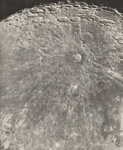 Fotografía lunar Radiación de Tycho - Fase ascendente, 1899 (foto) de Moritz & Puiseux Pierre Henri (1855-1928) Loewy