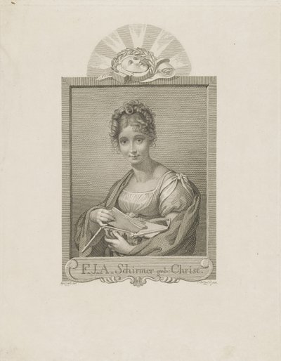 Retrato de la actriz Friederike Schirmer, nacida Christ 1785-1833, c. 1830 de Moritz Retzsch