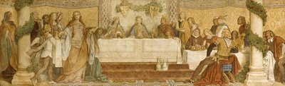 Detalle del fresco del Landgrave, Castillo de Wartburg, c.1855 de Moritz Ludwig von Schwind