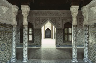 Vista interior de la Kasbah de Thamiel glaoui de Moroccan School