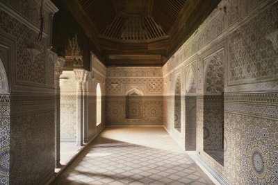 Vista interior de la Kasbah de Thamiel glaoui de Moroccan School