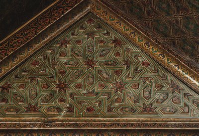 Kasbah de Thamiel glaoui, techo (detalle) de Moroccan School