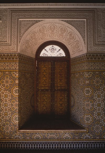 Kasbah de Thamiel glaoui, ventana de Moroccan School