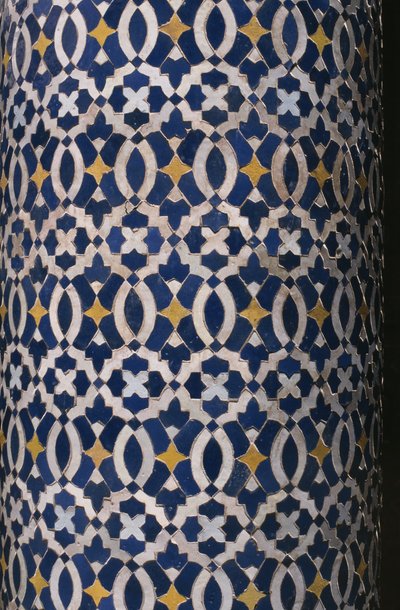Kasbah de Thamiel glaoui, azulejos zellij, detalle de Moroccan School