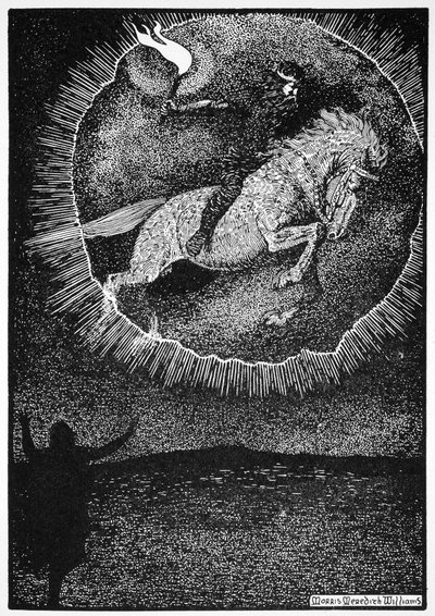 La visión del hombre en el caballo gris, 1913 de Morris Meredith Williams