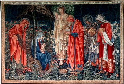 La adoración de los magos, tapiz, 1890 de Morris and Co