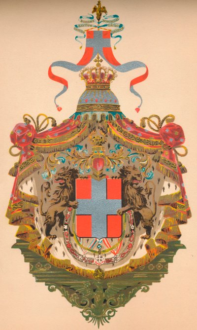 Escudo de armas del Reino de Italia, c1933 de Morris and Co Ltd Whitehead