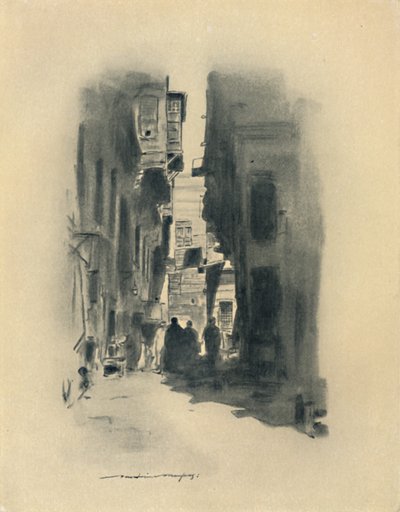 Una calle de El Cairo, 1903 de Mortimer L Menpes
