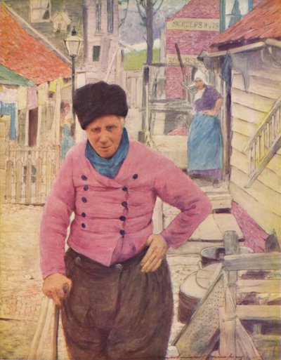 Un pescador holandés, 1903 de Mortimer L Menpes