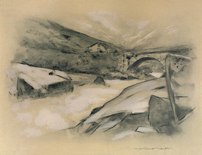 Un torrente de montaña de Mortimer L Menpes
