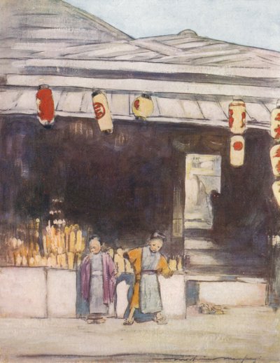 Un pintor de letreros, c. 1887, 1901 de Mortimer L Menpes