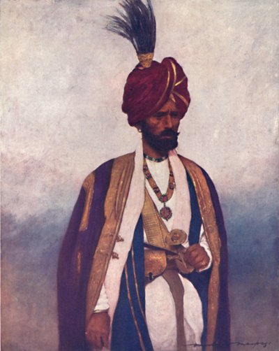 Un soldado de Su Alteza Dogra Sowar, 1903 de Mortimer L Menpes