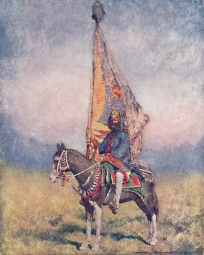 Un Portaestandarte de Cutch, 1903 de Mortimer L Menpes