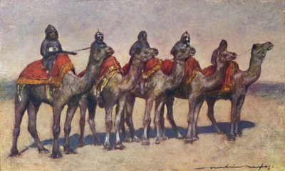 Jinetes de camellos armados de Bikanir, 1903 de Mortimer L Menpes
