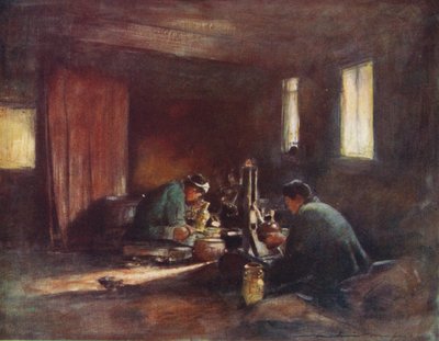 Trabajadores del bronce, c1887, 1901 de Mortimer L Menpes
