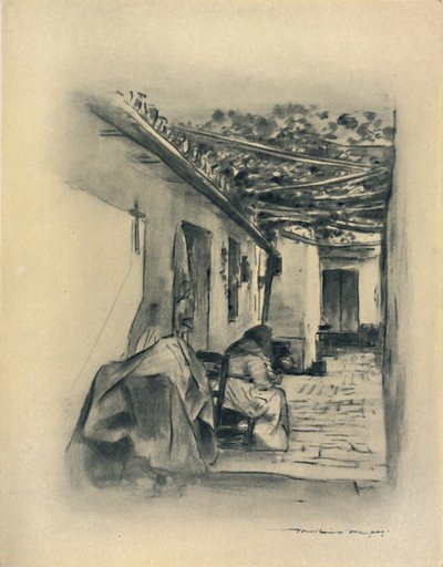 Patio en Sevilla de Mortimer L Menpes