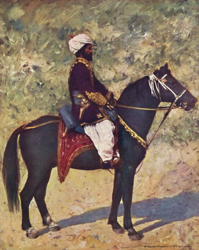 Jinete en el Campamento de Bombay, 1903 de Mortimer L Menpes