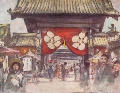 Camino al templo, c. 1887 de Mortimer L Menpes