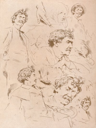 Estudios de retrato de Mortimer L Menpes