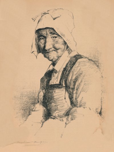Retrato de una anciana, c1890, 1894 de Mortimer L Menpes