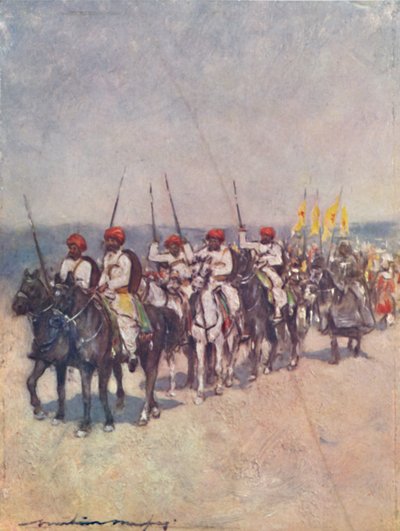 Portadores de Lanzas de Cutch, 1903 de Mortimer L Menpes