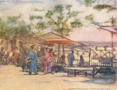 El fin del día y el fin del festival, c1887, 1901 de Mortimer L Menpes