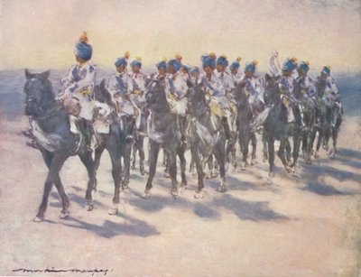 El Cuerpo de Cadetes Imperiales en el Durbar, 1903 de Mortimer L Menpes
