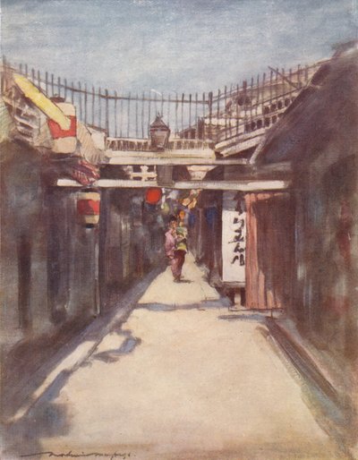 La calle con la galería, c1887, 1901 de Mortimer L Menpes