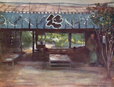 La casa de té del árbol delgado de Mortimer L Menpes