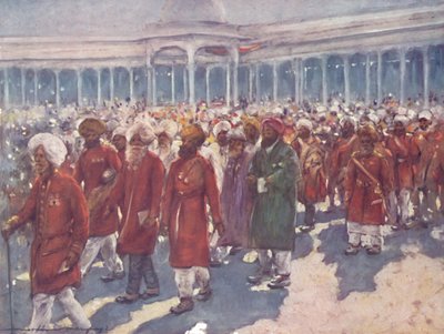 Veteranos del motín en el gran día, 1903 de Mortimer L Menpes
