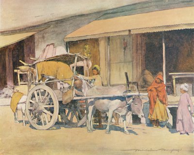 Un carro de bueyes, Ajmere de Mortimer Ludington Menpes