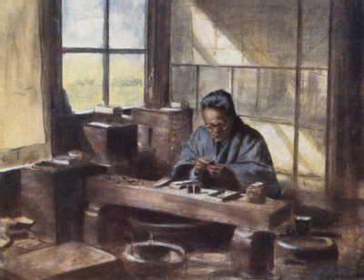 Un trabajador de cloisonné de Mortimer Ludington Menpes