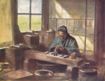 Un trabajador de cloisonné, c1887 de Mortimer Ludington Menpes