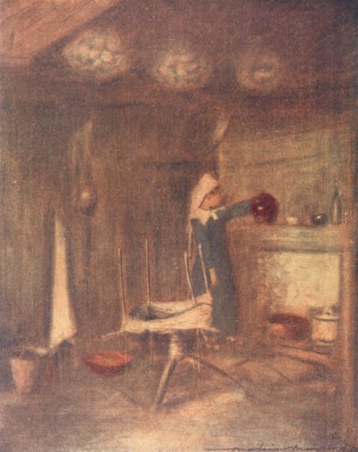 A Cottage Home (litografía en color) de Mortimer Ludington Menpes