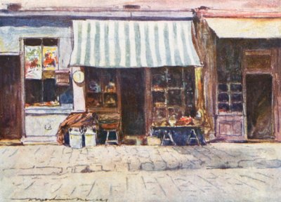 Una cremería en la Rue St Honore de Mortimer Ludington Menpes