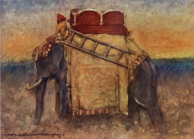 Un Elefante de la India Central de Mortimer Ludington Menpes