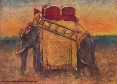 Un elefante de la India Central, 1903 de Mortimer Ludington Menpes