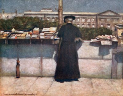 Puesto de libros en el Sena de Mortimer Ludington Menpes