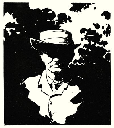 Cecil J Rhodes en su jardín, Kenilworth, Kimberley de Mortimer Ludington Menpes