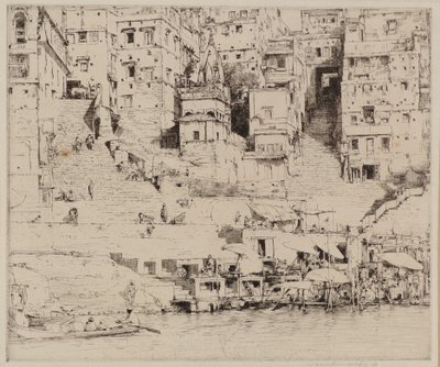 Ciudad en el Ganges de Mortimer Ludington Menpes