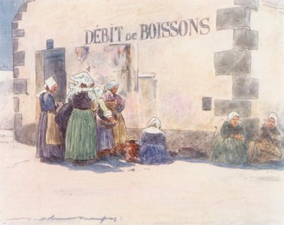 Debit de Boissons (litografía en color) de Mortimer Ludington Menpes