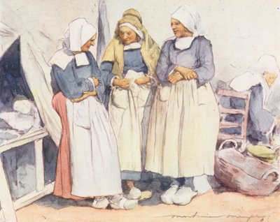 Cotilleos (litografía en color) de Mortimer Ludington Menpes