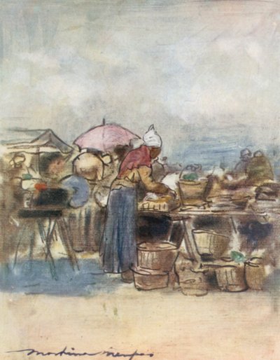 En el mercado de Mortimer Ludington Menpes