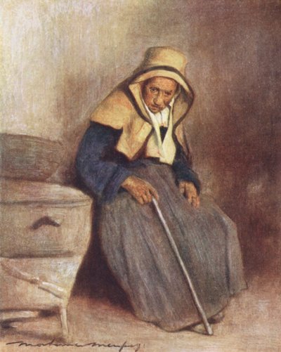 Vejez (litografía en color) de Mortimer Ludington Menpes