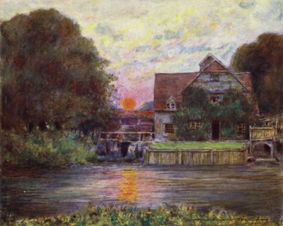 Molino de Mapledurham de Mortimer Ludington Menpes