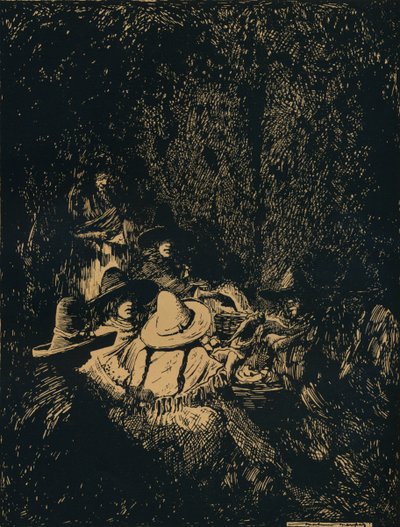 Escena nocturna en Puebla, c1895, 1896 de Mortimer Ludington Menpes