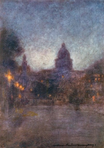 París de Noche de Mortimer Ludington Menpes