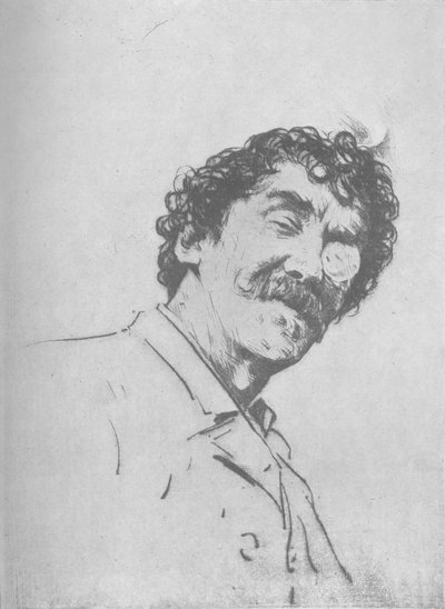 Estudio de retrato, c1880, 1904 de Mortimer Ludington Menpes
