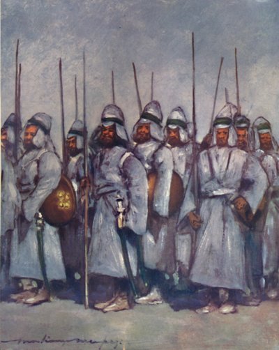 Soldados acolchados de Kishengarh, 1903 de Mortimer Ludington Menpes