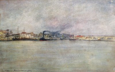 Vapores en Charenton de Mortimer Ludington Menpes